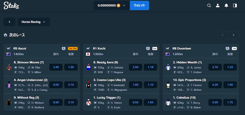 競馬の賞金配分 ステークカジノ